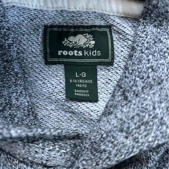 Roots Salt and Pepper Original Hoodie Sz L 9-10 Years Old - Picture 3 of 9